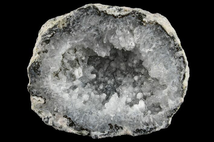 Las Choyas Coconut Geode Half with Quartz Crystals - Mexico #165544